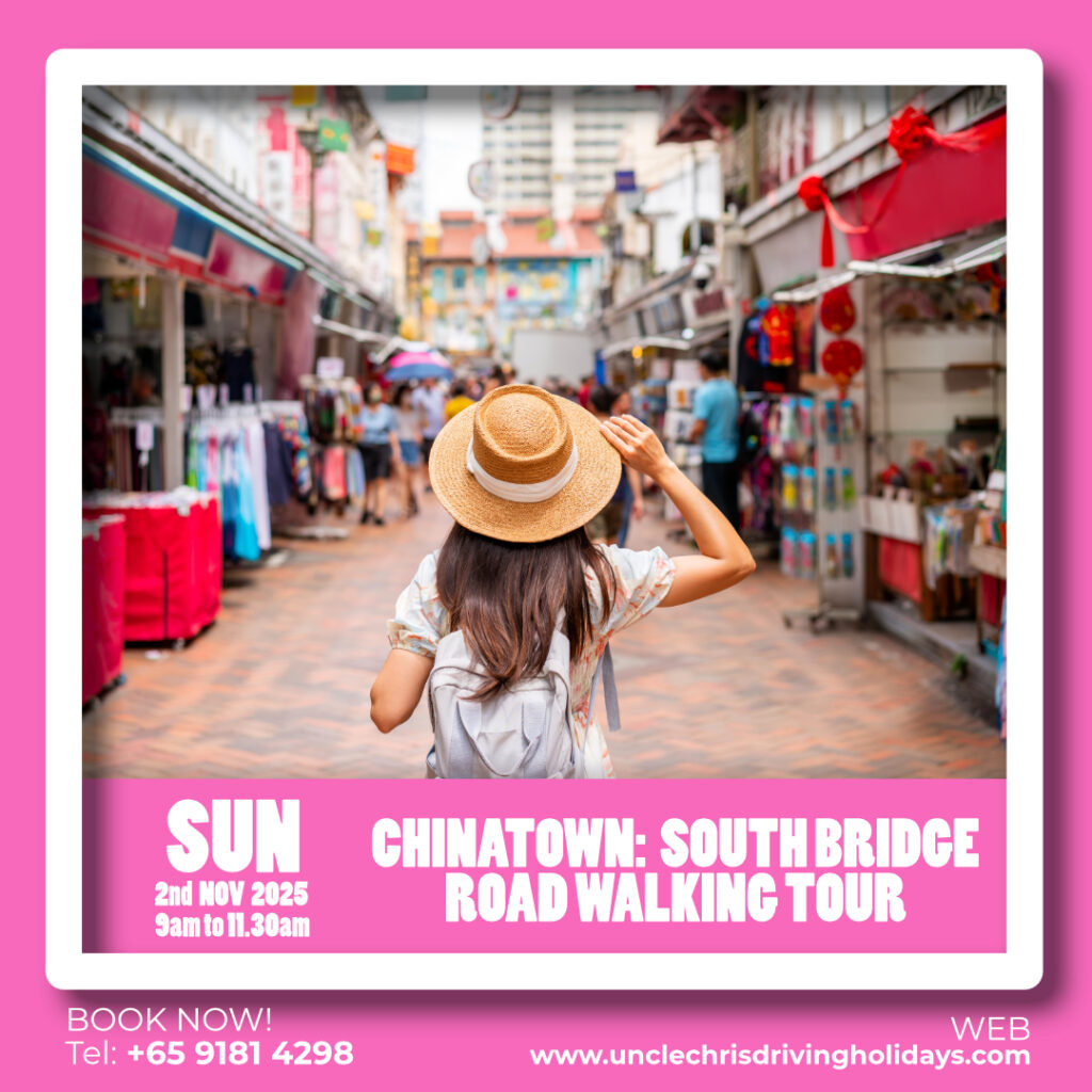 CHINATOWN: SOUTH BRIDGE ROAD WALKING TOUR Sun, 2nd Nov 2025 9am to 11.30am
